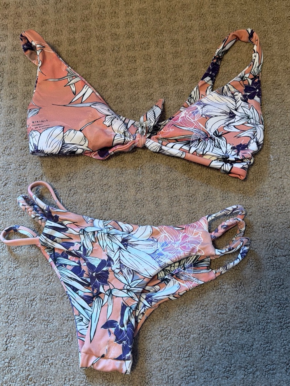 Midori Floral Tie-Front Bikini Set